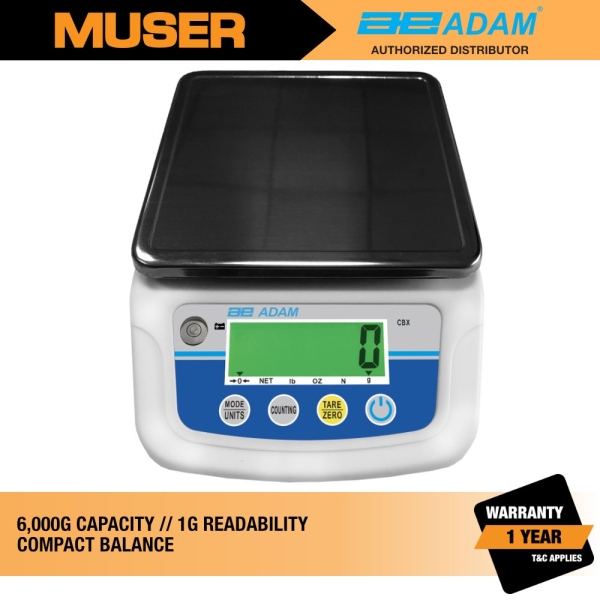 CBX 6000 Compact Balance | ADAM by Muser CBX Compact Balances Compact Balances ADAM Kuala Lumpur (KL), Malaysia, Selangor, Sunway Velocity Supplier, Suppliers, Supply, Supplies | Muser Apac Sdn Bhd