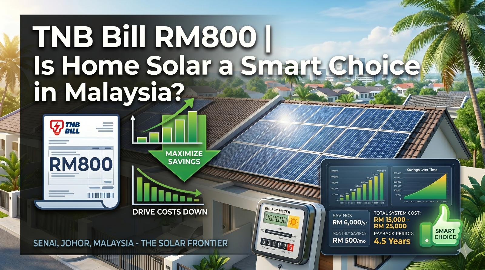 TNB Bill RM800 | Is Home Solar a Smart Choice in Malaysia?