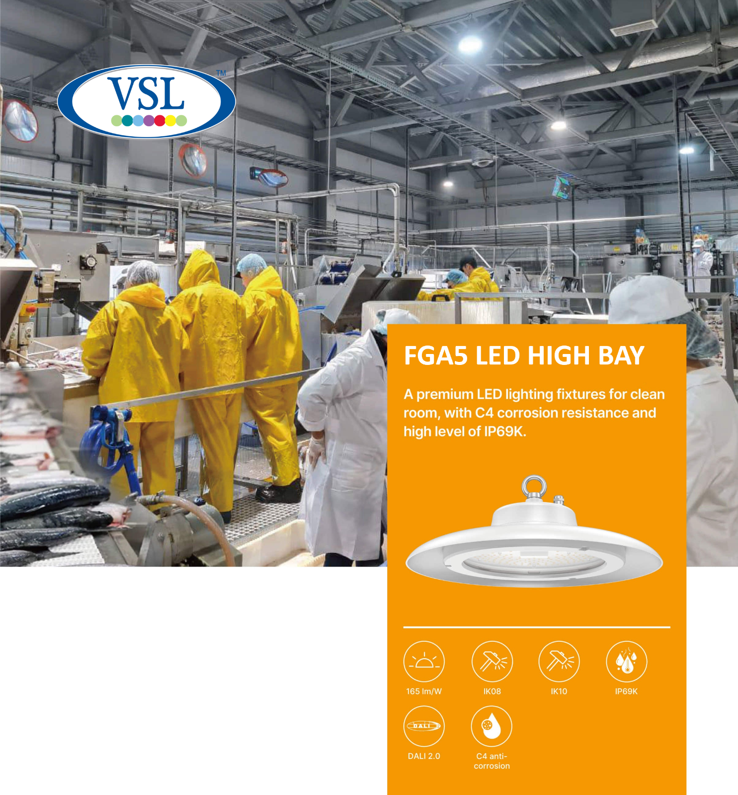 VSL FGA5 Food Grade LED High Bay Light