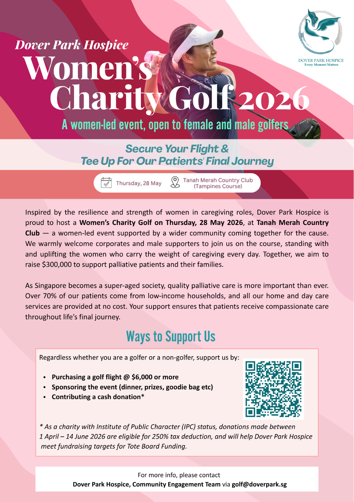 Dover Park Hospice Women Charity Golf 2026