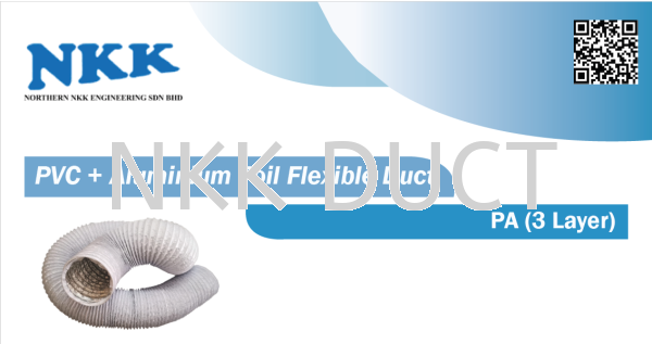 PVC+Aluminium Foil Flexible Duct (3.5m) PVC Flexible Duct Malaysia, Penang, Kedah, Singapore Manufacturer, Supplier, Exporter | Northern NKK Engineering Sdn Bhd