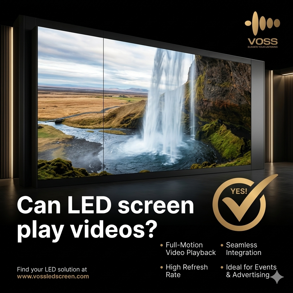 Can LED screen play videos?