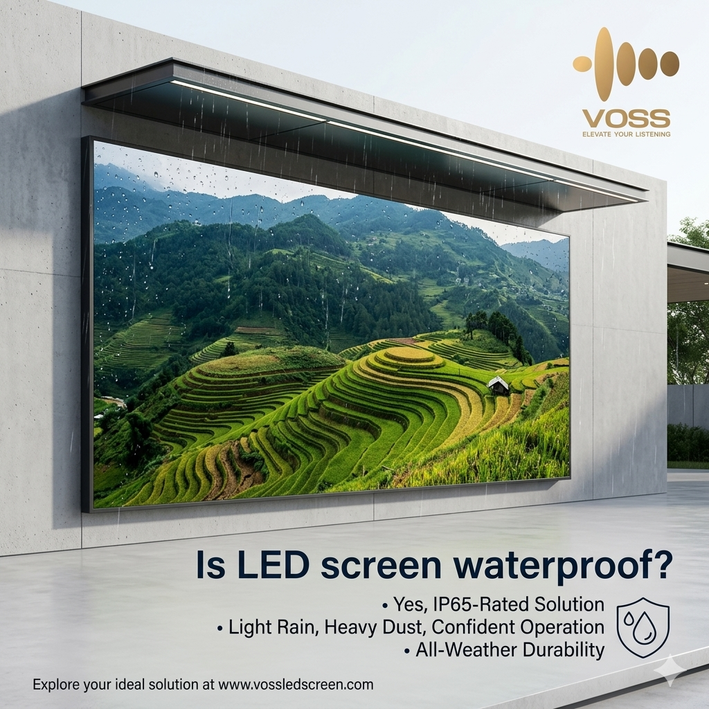 Is LED screen waterproof?