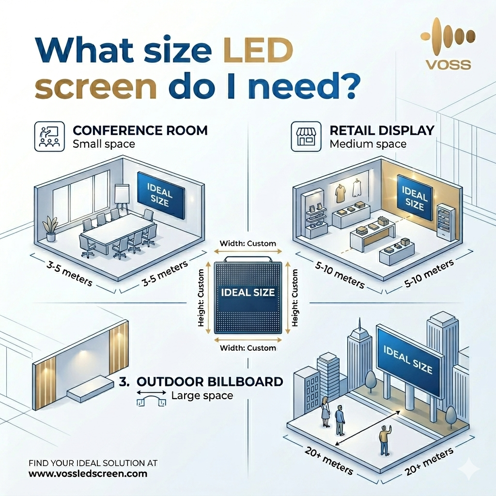 What size LED screen do I need?