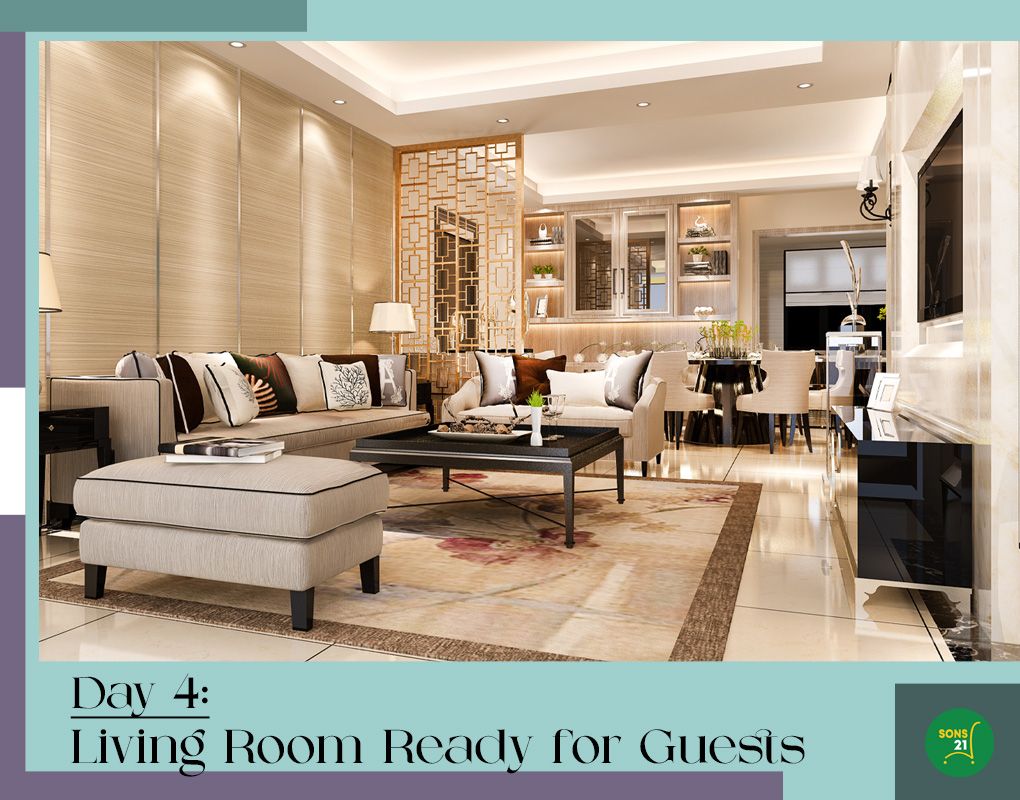 Day 4 Feng Shui: Living Room Ready for Blessed Guest Vibes