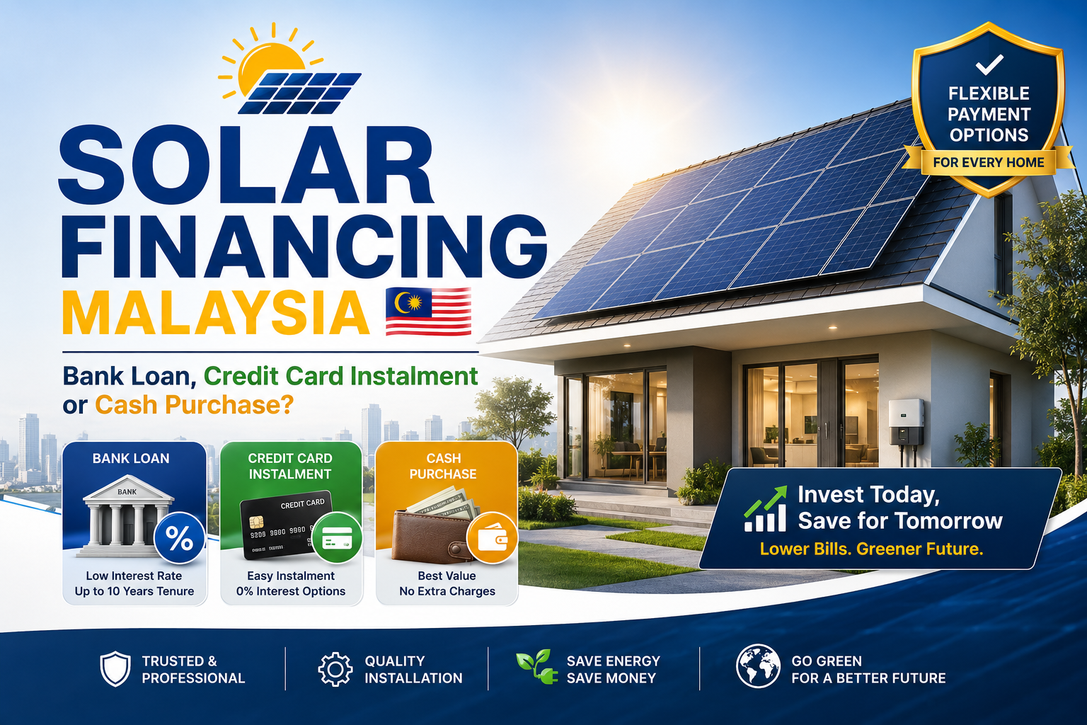 Solar Financing Malaysia | Bank Loan, Credit Card Instalment or Cash Purchase?