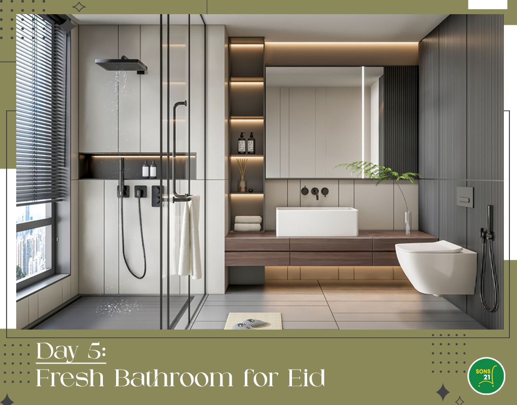Day 5 Feng Shui: Fresh Bathroom Refresh for a Bright Eid Welcome