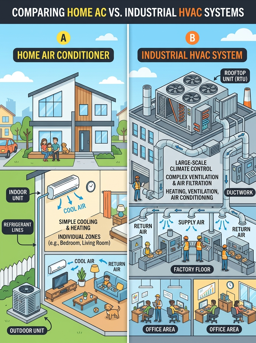 Perbezaan Sistem HVAC dan Aircond Biasa