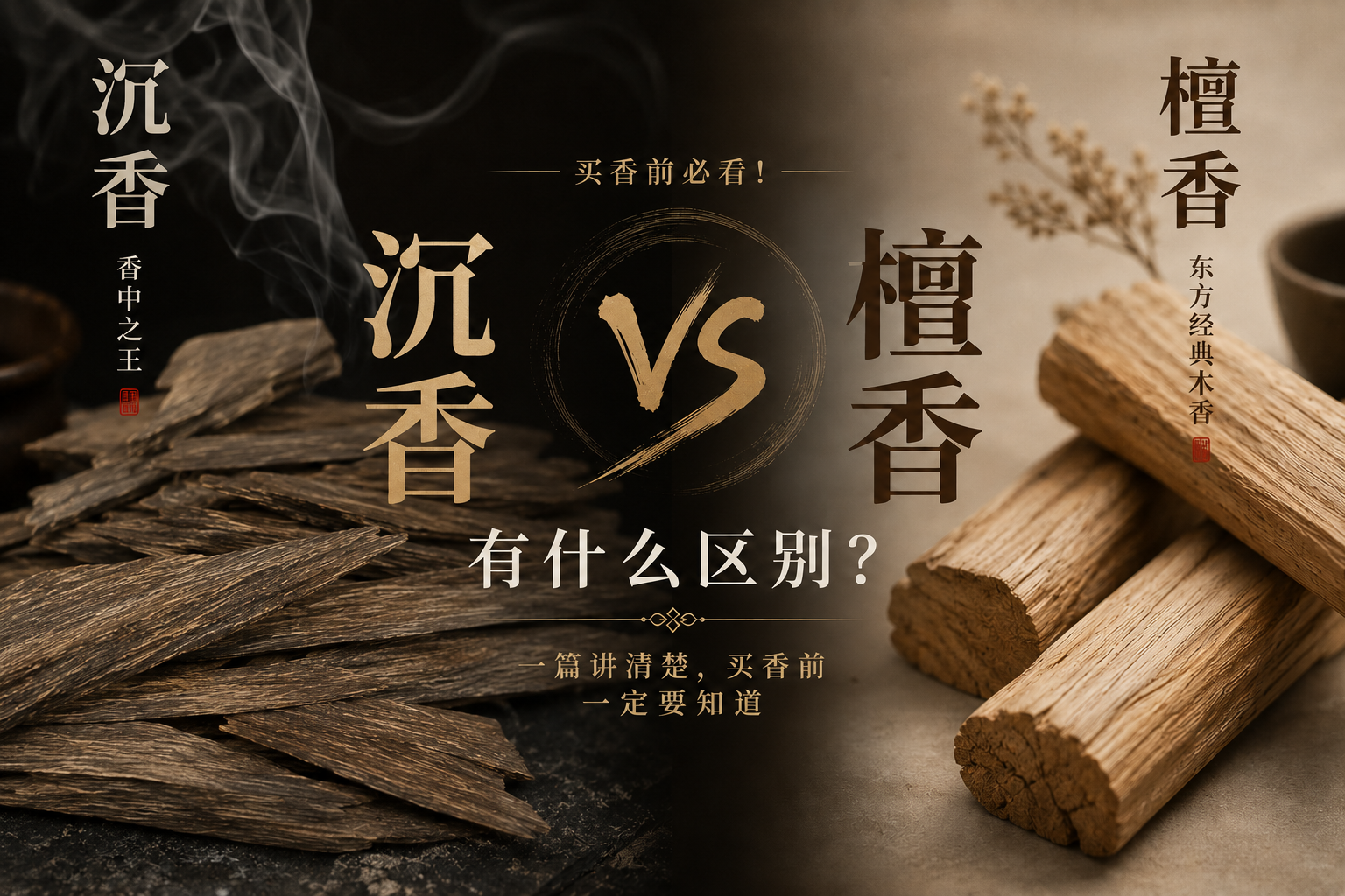 沉香 vs 檀香：有什么区别？购买前必读指南