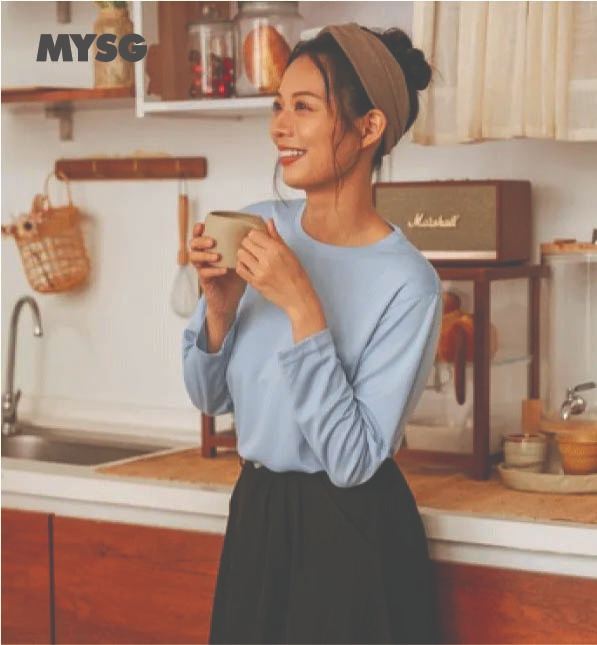 Quick Dry Round Neck Long Sleeve Singapore (QDL54): Best Microfiber Shirt for Custom Printing & Uniform