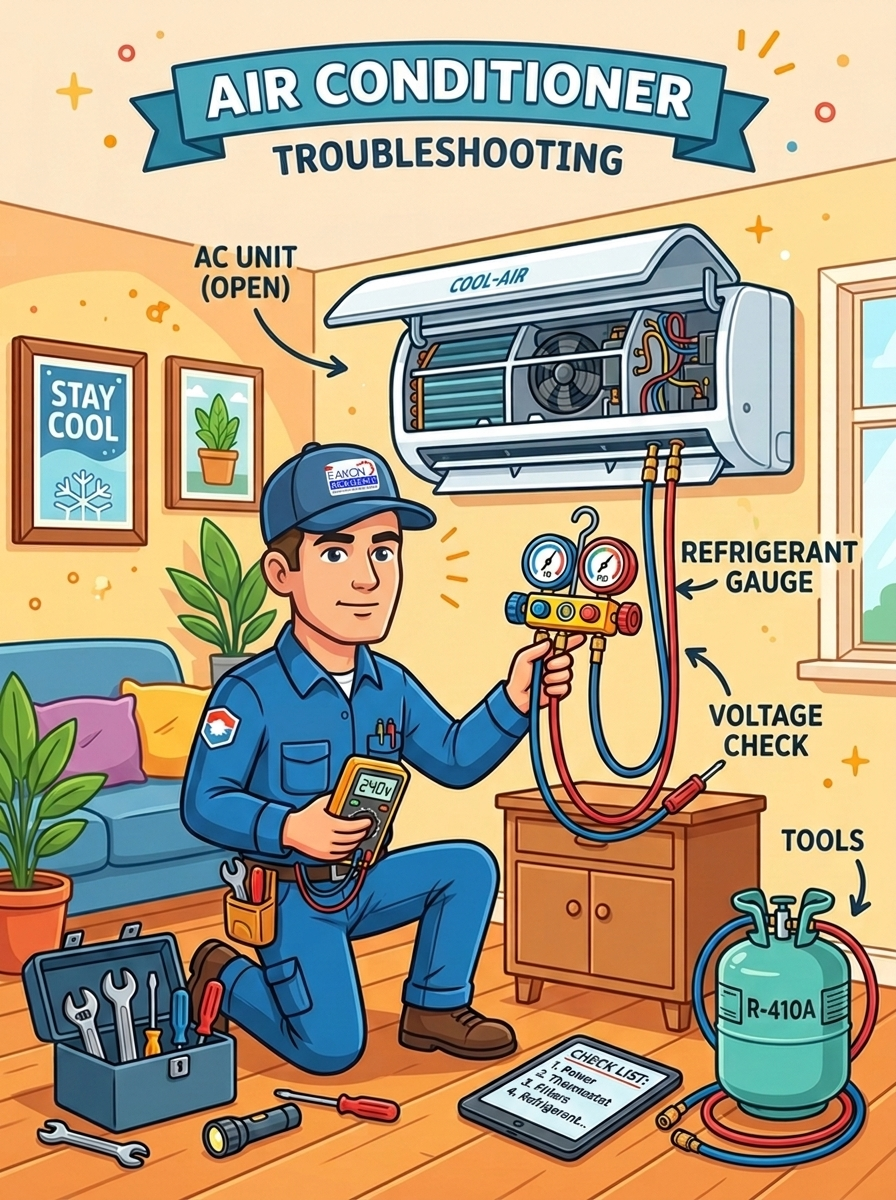 Kenapa Aircond Tidak Sejuk Walaupun Sudah ON Lama
