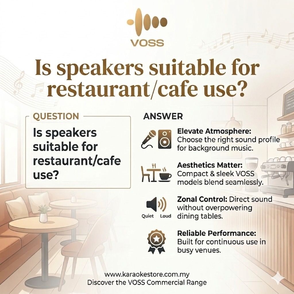 Is speakers suitable for restaurant/cafe use?