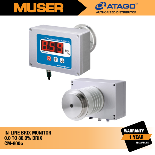 CM-800Alpha In-line Brix Monitor | Atago by Muser CM-800Alpha In-Line Refractometer Atago Kuala Lumpur (KL), Malaysia, Selangor, Sunway Velocity Supplier, Suppliers, Supply, Supplies | Muser Apac Sdn Bhd