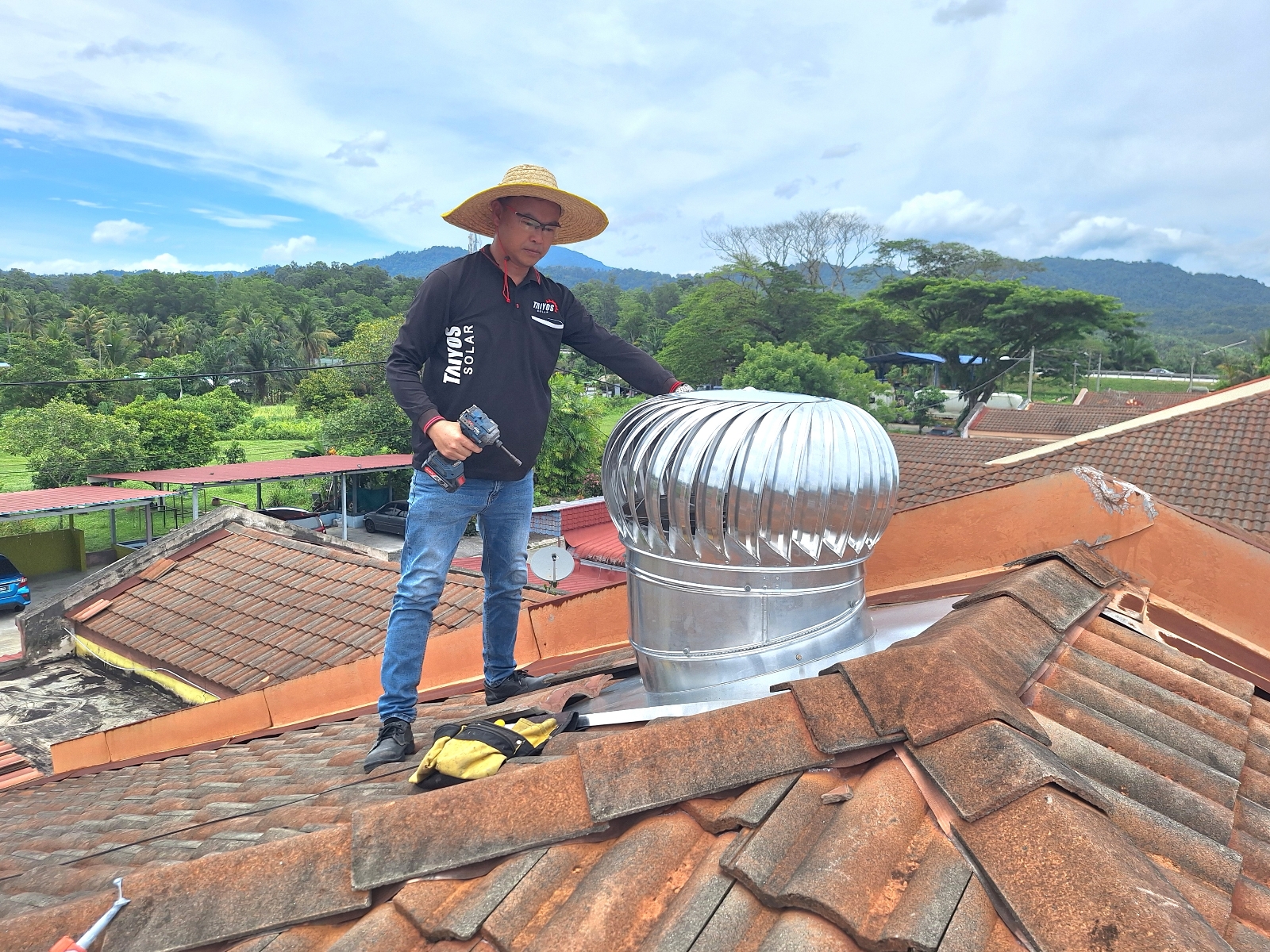 TURBINE VENTILATOR INSTALLATION