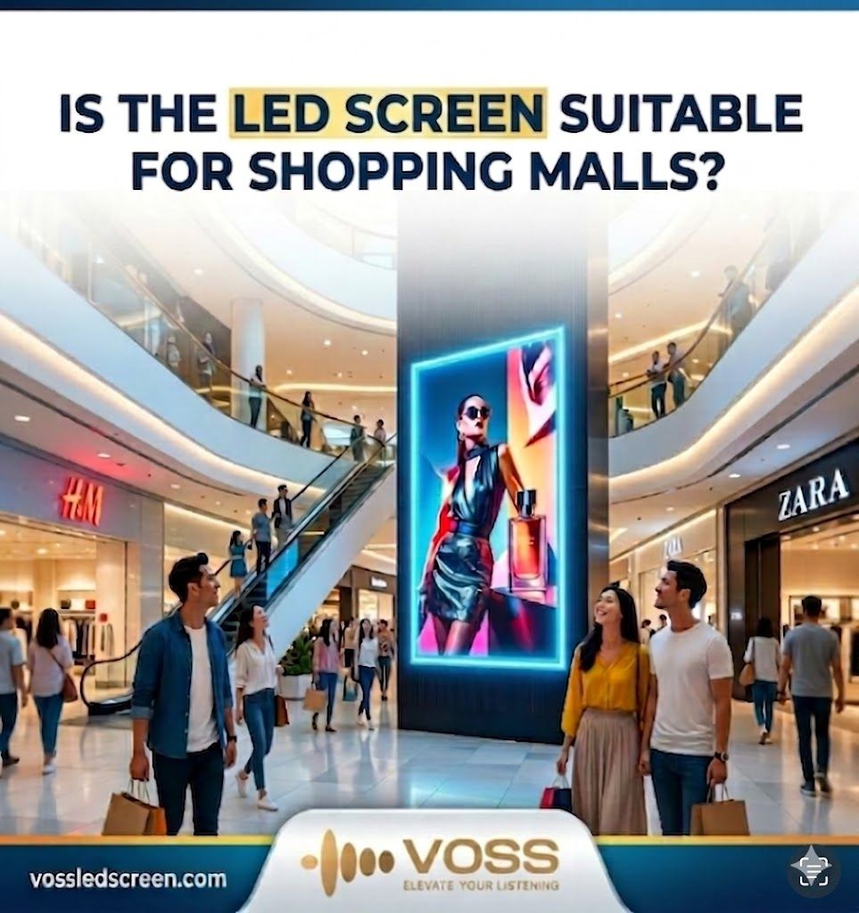Is the LED screen suitable for shopping malls?
