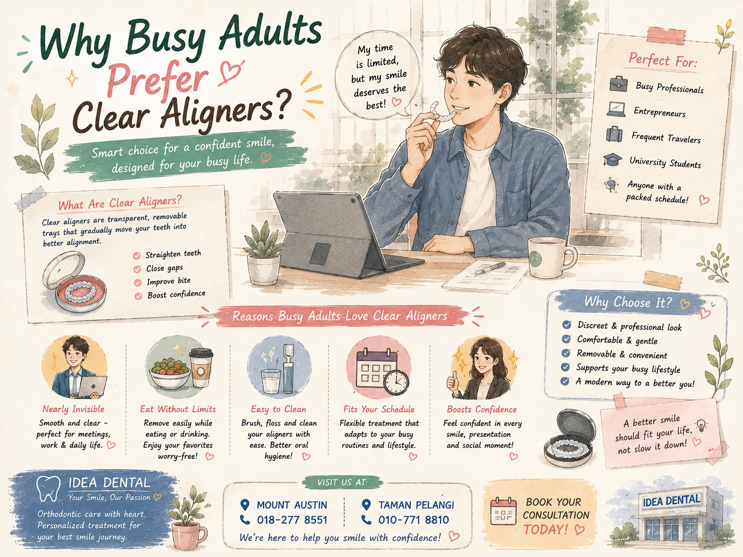 Why Busy Adults Prefer Clear Aligners?