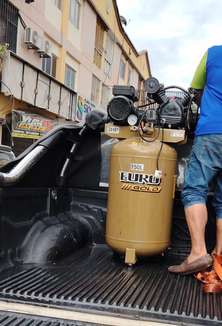 Thanks customer support 🙏🔧 ➡️Used Euro Piston Air Compressor  3HP 