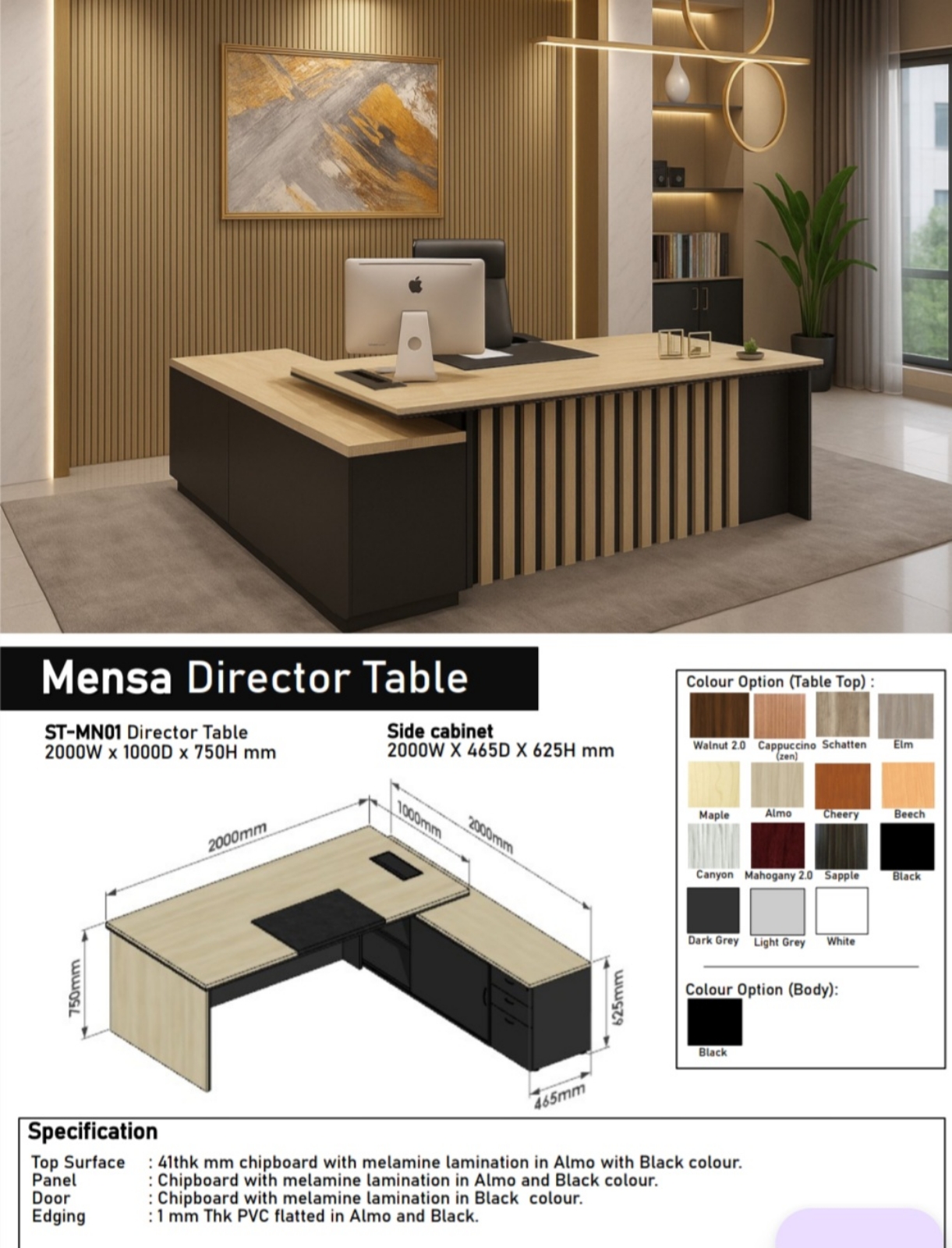 Mensa director table