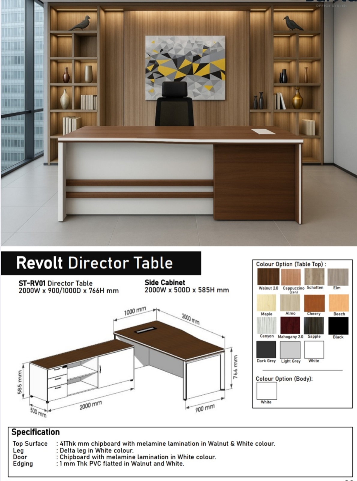 Revolt director table