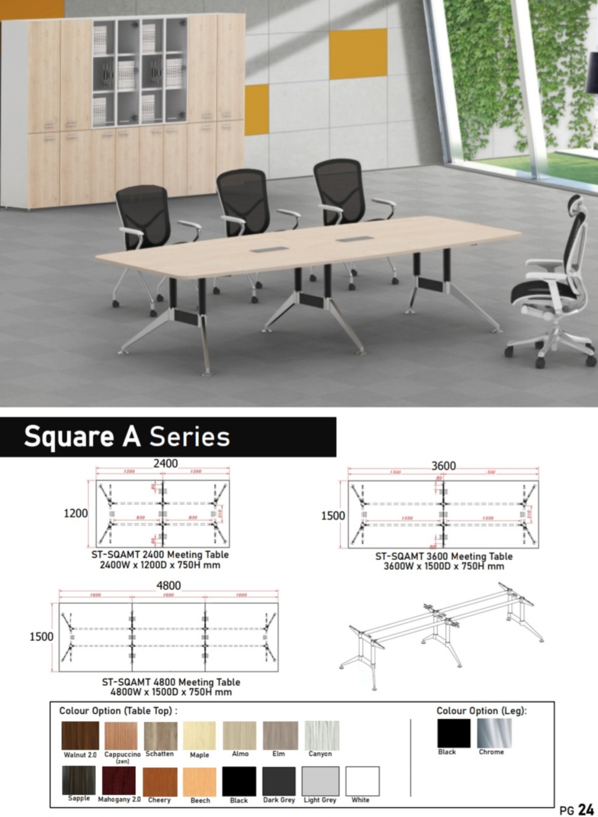 Square A meeting table