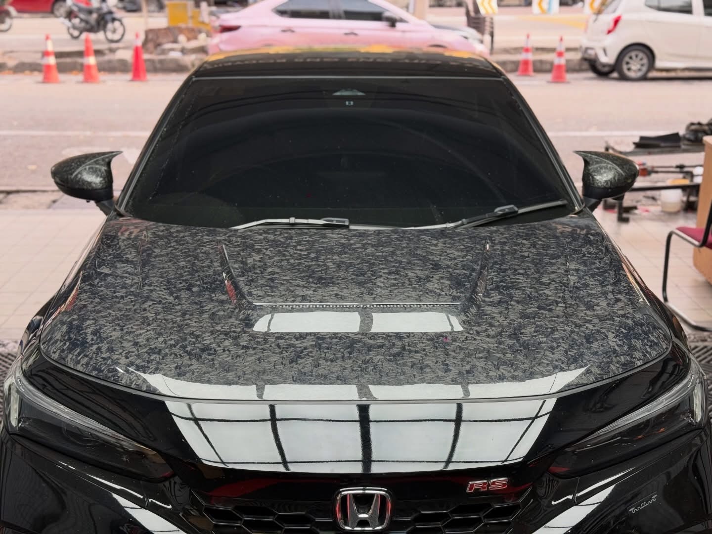 JS RACING DESIGN FORGE CARBON FRONT BONNET