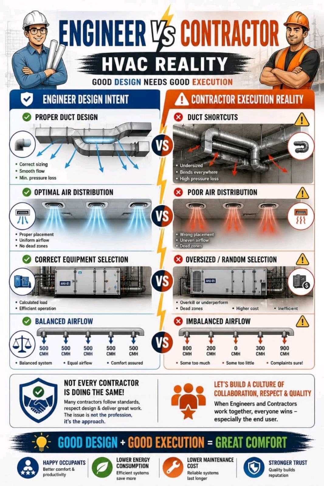 Engineer vs Contractor: HVAC Reality — Good Design Needs Good Execution