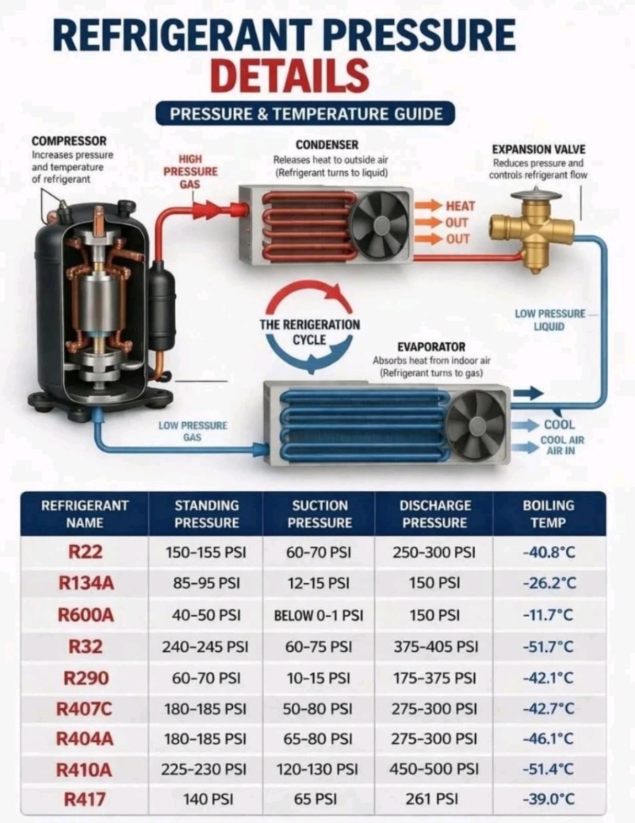 Refrigerant Pressure Details – Pressure & Temperature Guide