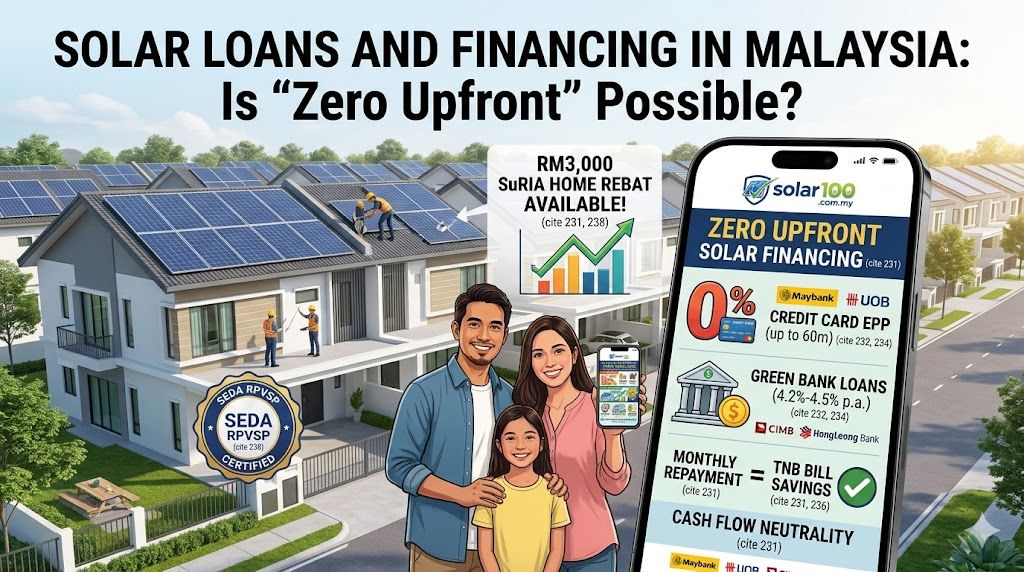 Solar Loans and Financing in Malaysia: Is "Zero Upfront" Possible?