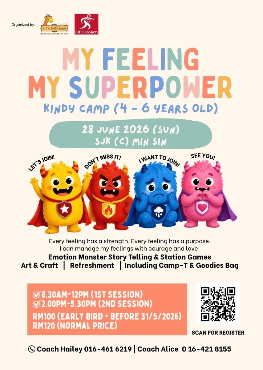 🌈✨ Kindy Camp 2026 – My Feeling, My Superpower!✨🌈