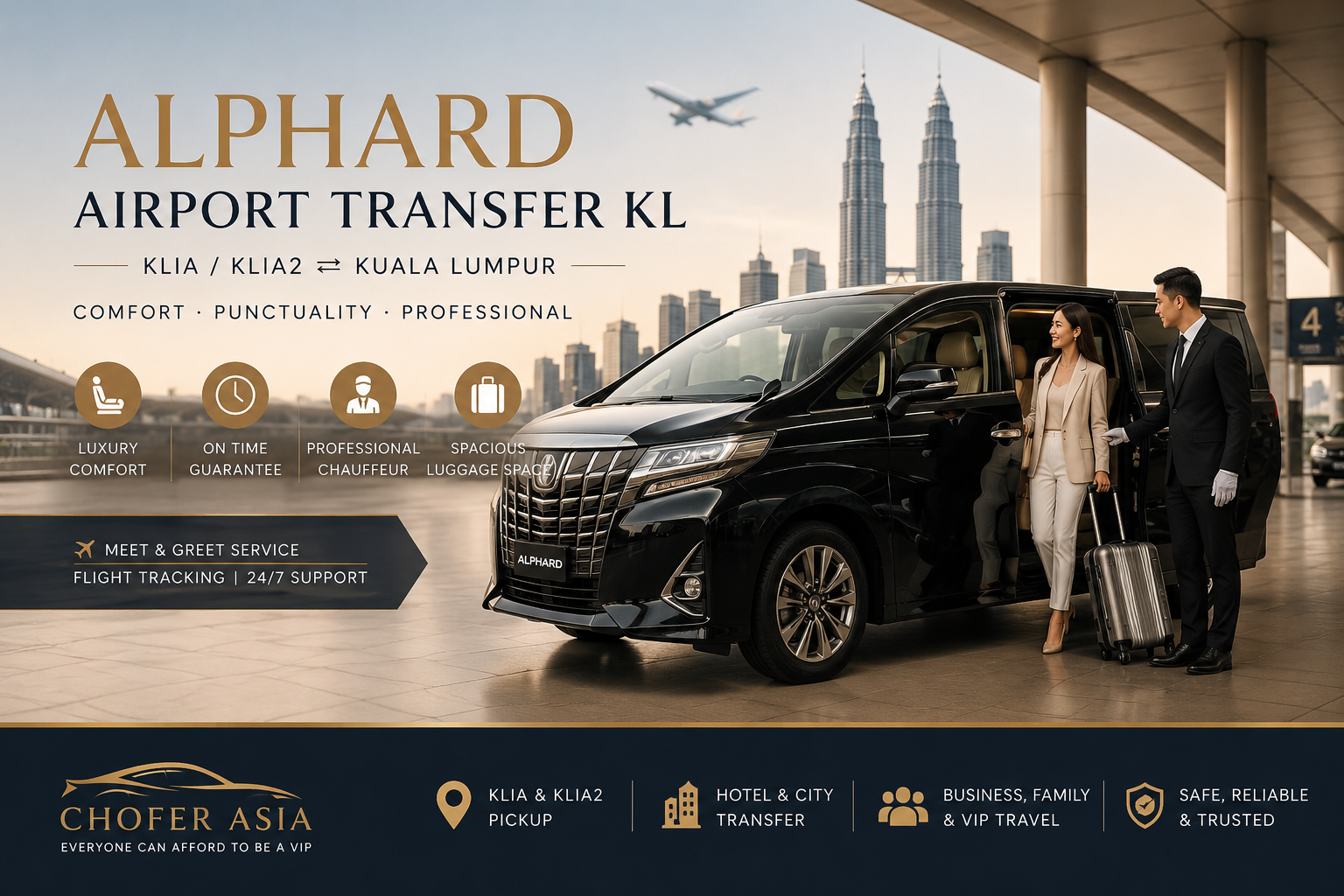 Alphard Airport Transfer KL: The Comfortable Way to Travel Between KLIA and Kuala Lumpur