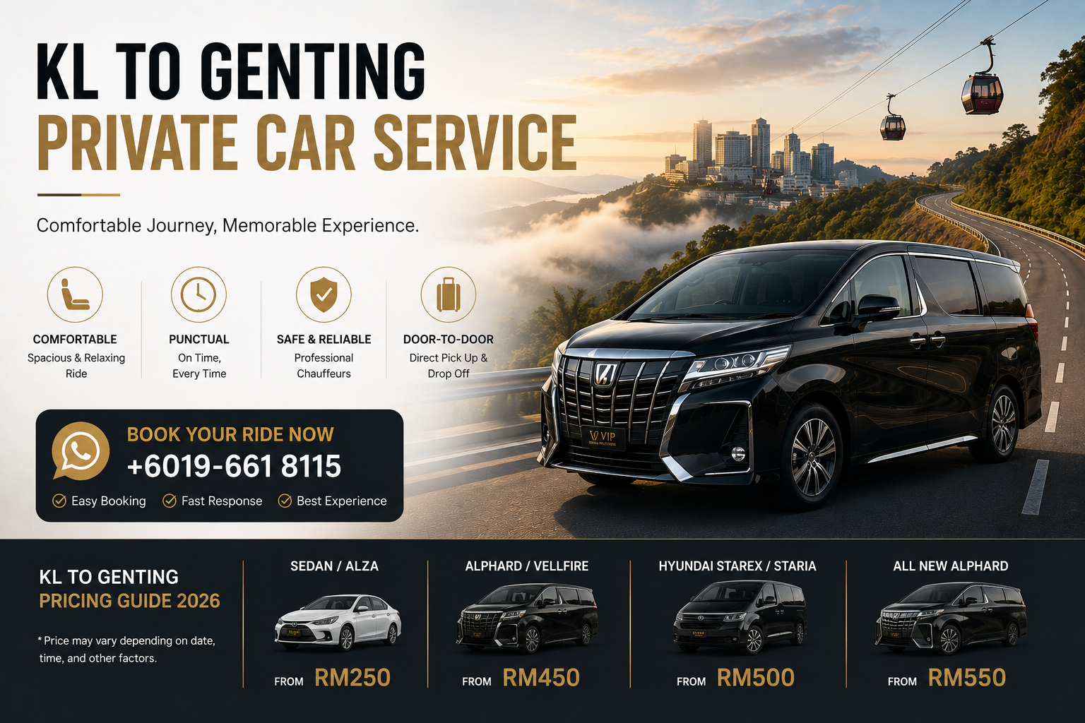 KL to Genting Private Car Service 2026: The Comfortable Way to Travel to Genting Highlands