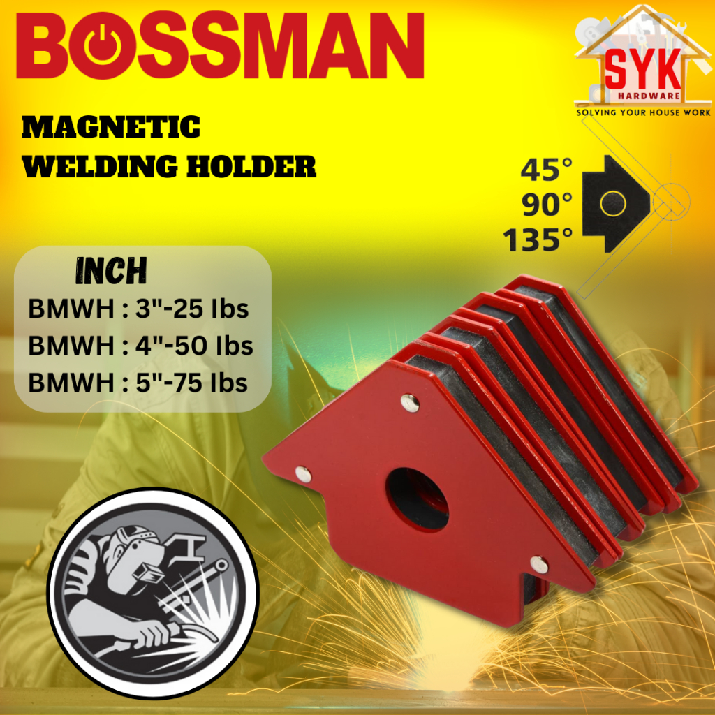 SYK Bossman Welding Angle Magnetic Holder Welding Soldering Holder Mini Magnetic Clamp Welder Magnet