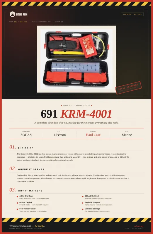 691 KRM-4001 Marine Emergency Kit