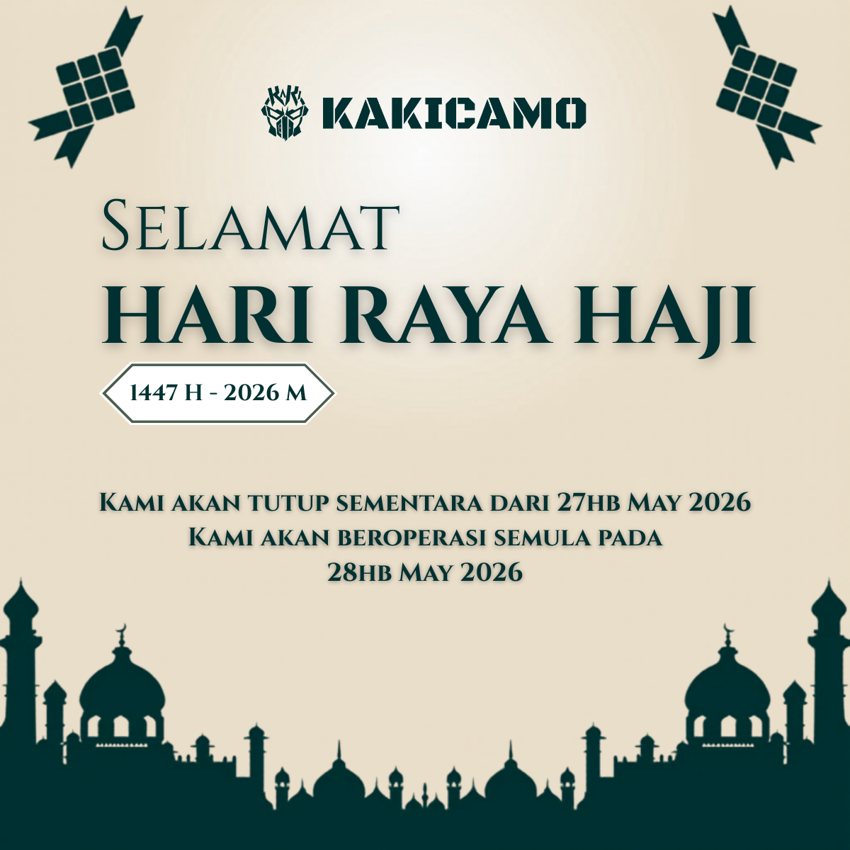 🌙🐄Selamat Hari Raya Aidiladha🐄🌙 + Notice 📝