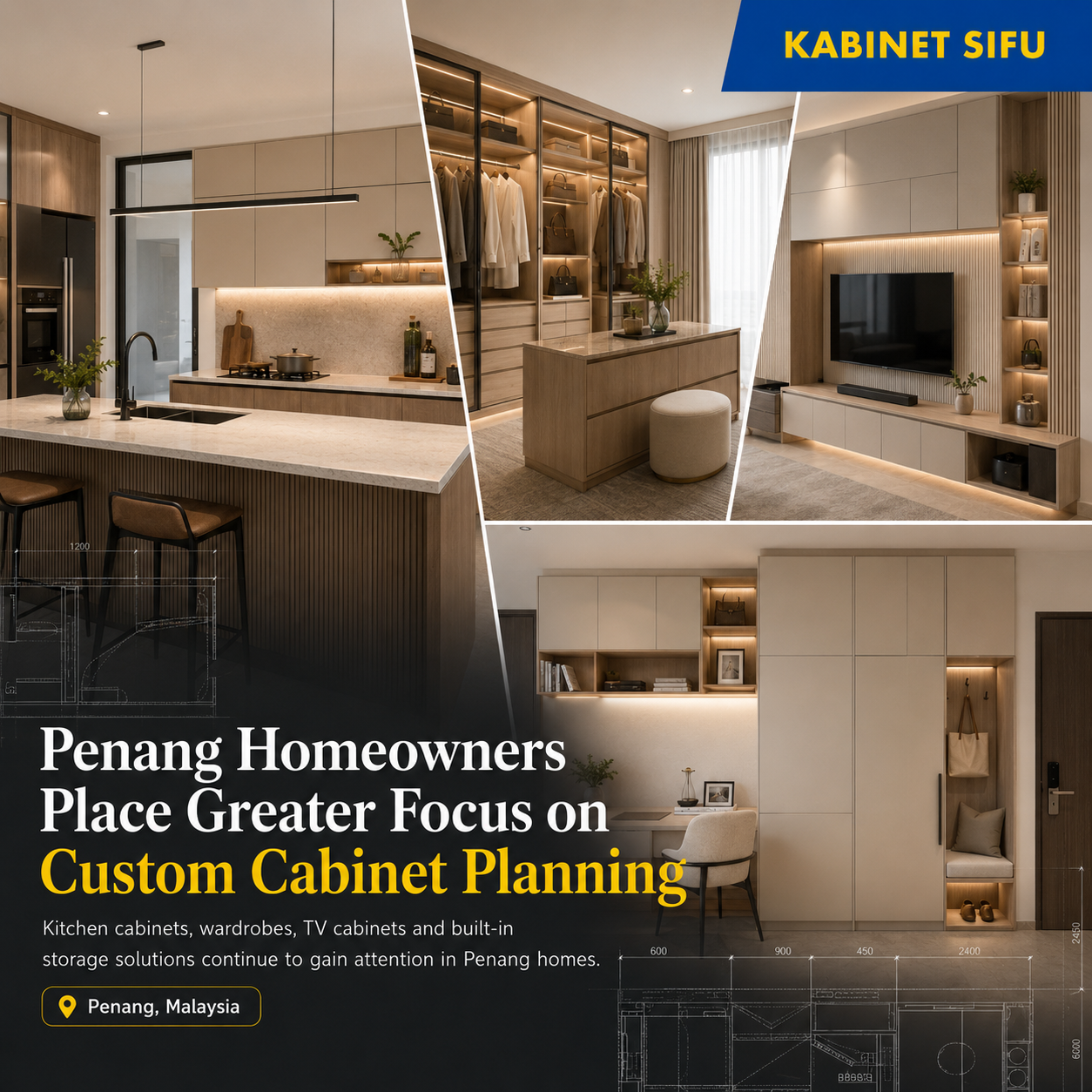 Penang Homeowners Place Greater Focus on Custom Cabinet Planning as Renovation Needs Evolve