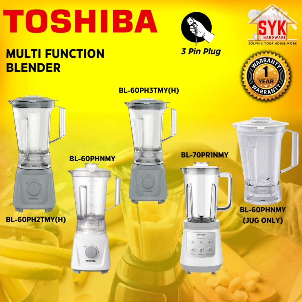 SYK Toshiba BL-70PR1NMY 2.0L 700W 3 Speeds Multi Function Juicer Grinder Electric Blender Mesin Pengisar Dapur