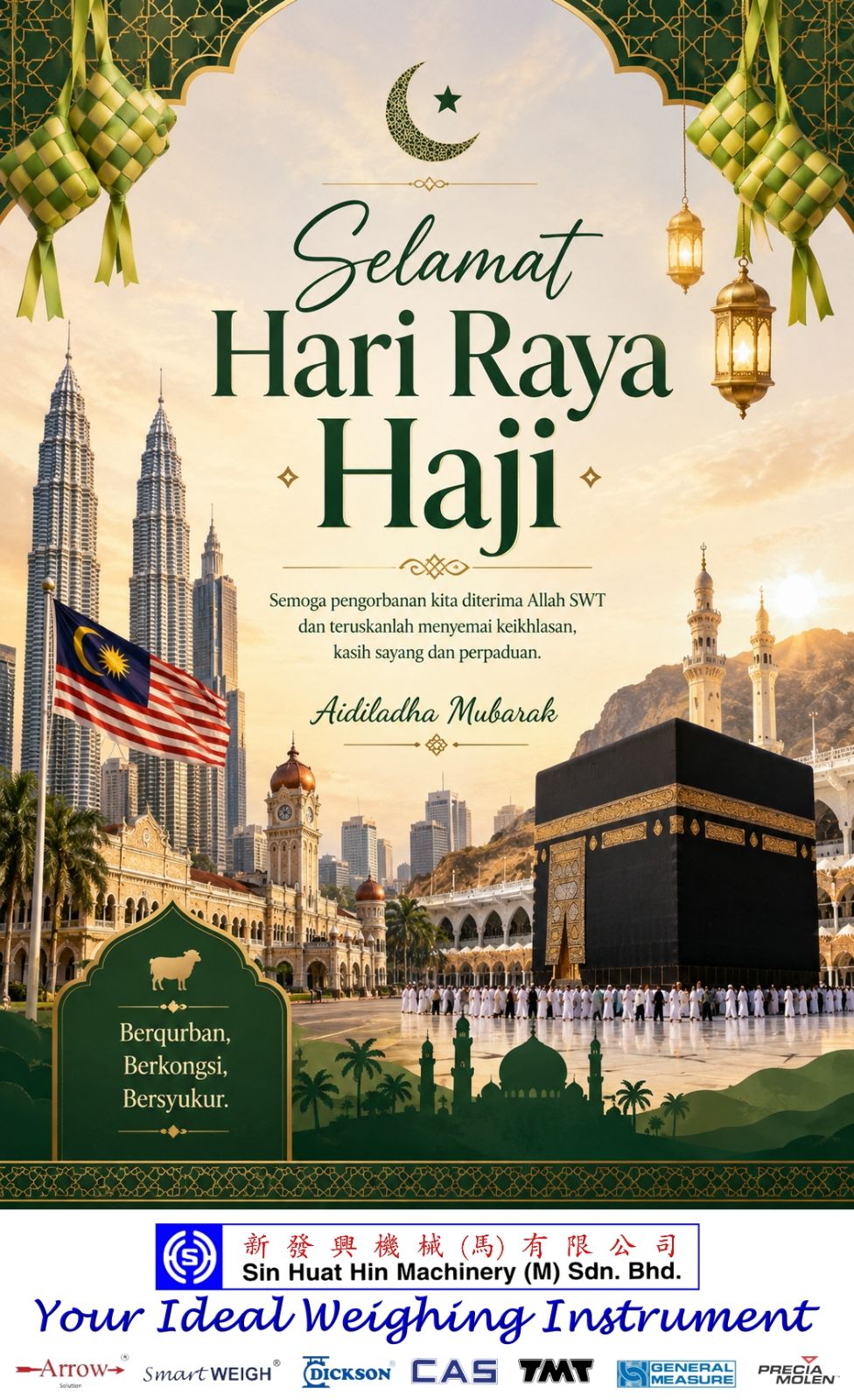 Selamat Hari Raya Haji celebration 2026 - Sin Huat Hin Machinery (M) Sdn Bhd