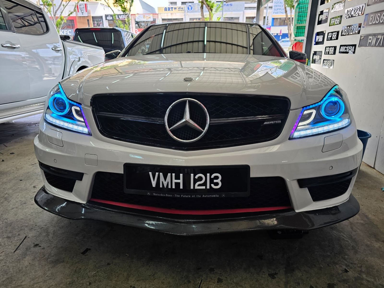W204 c-class custom head lamp RGB