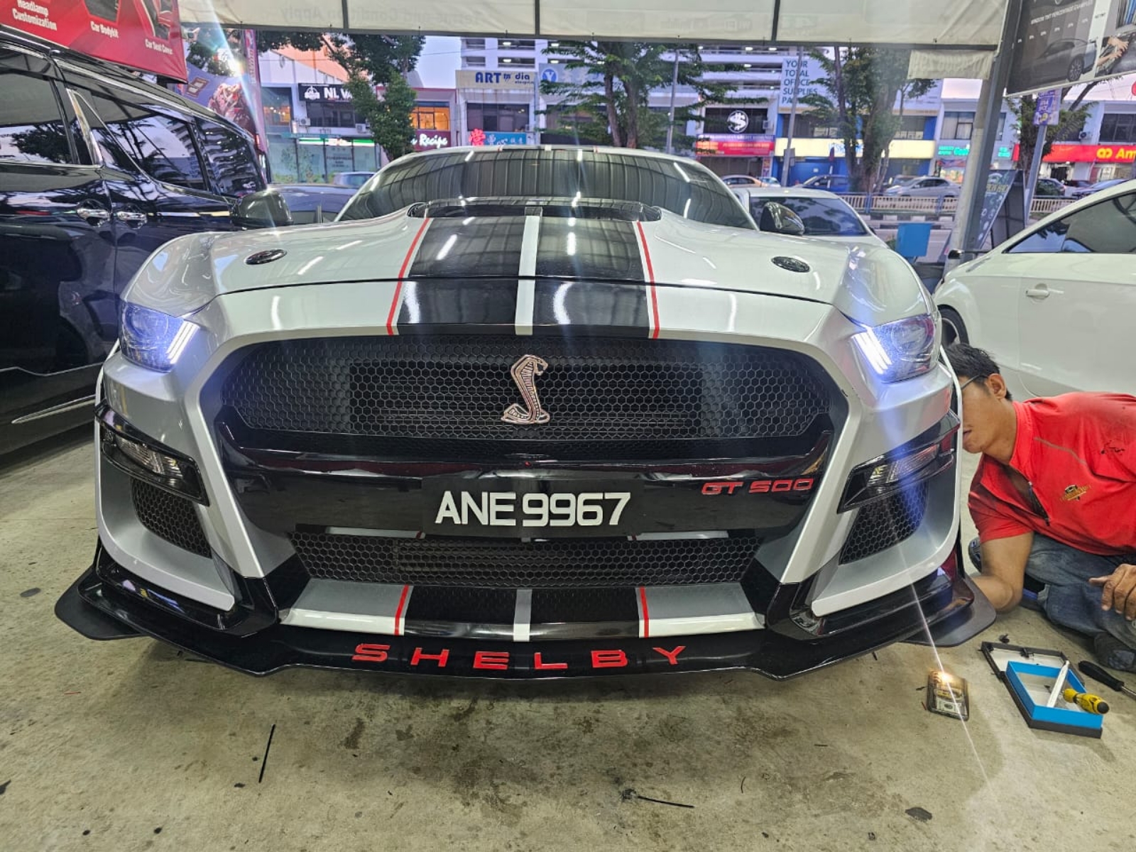 Mustang custom head lamp DRL