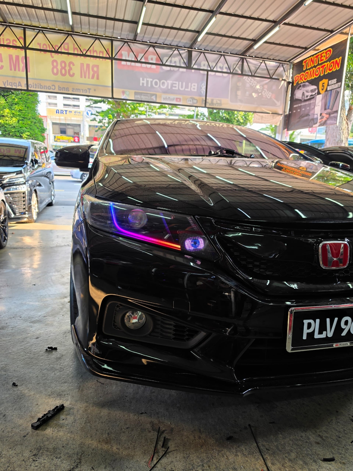 City GM6 custom head lamp RGB