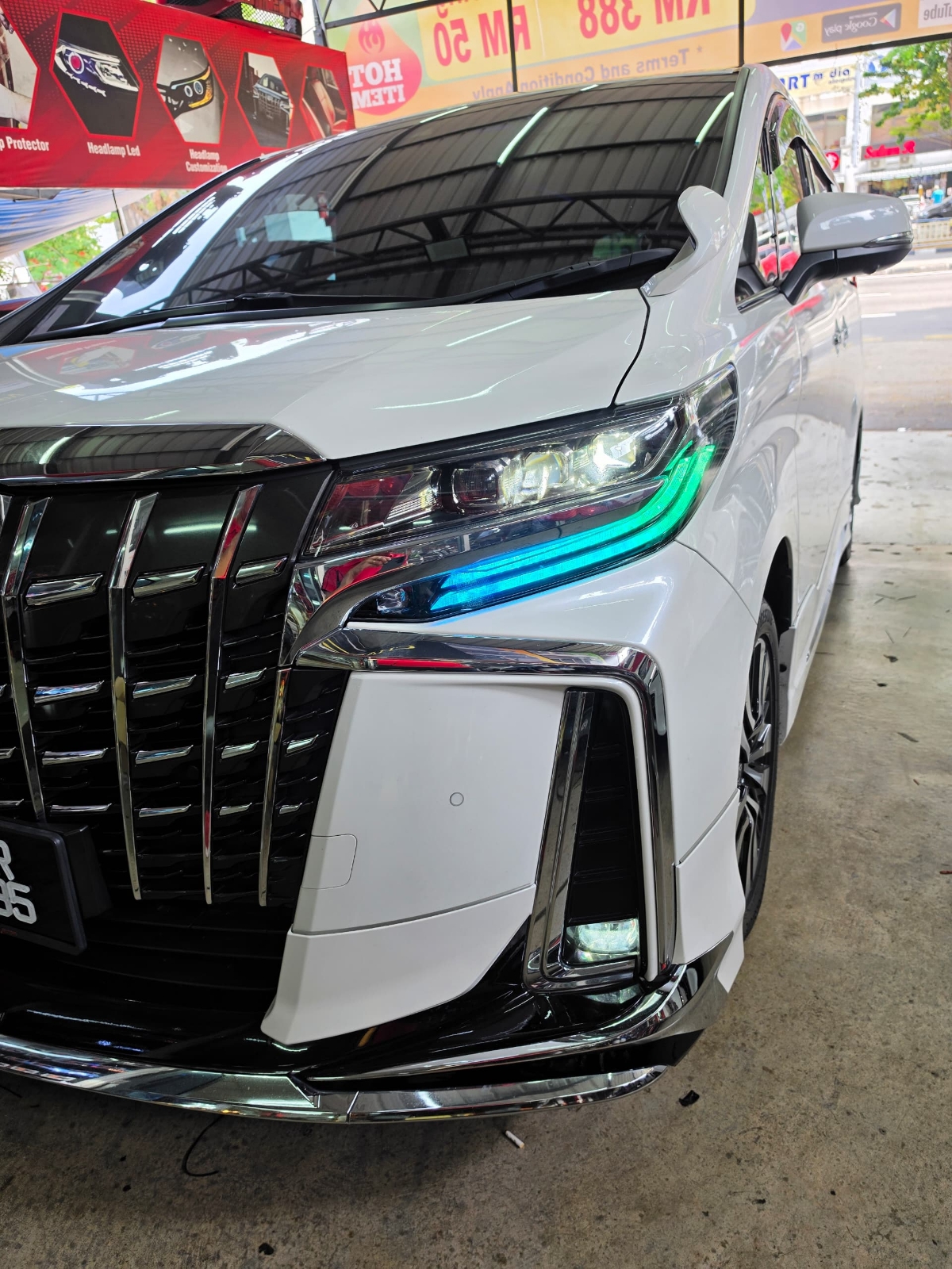 Alphard AGH30 custom head lamp RGB