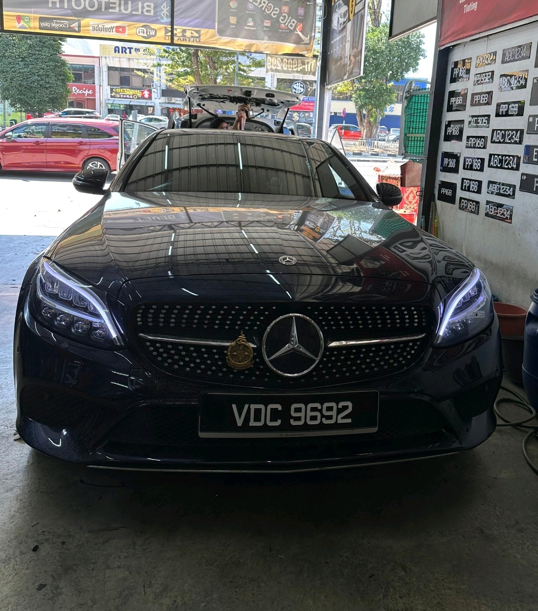W205 custom head lamp RGB