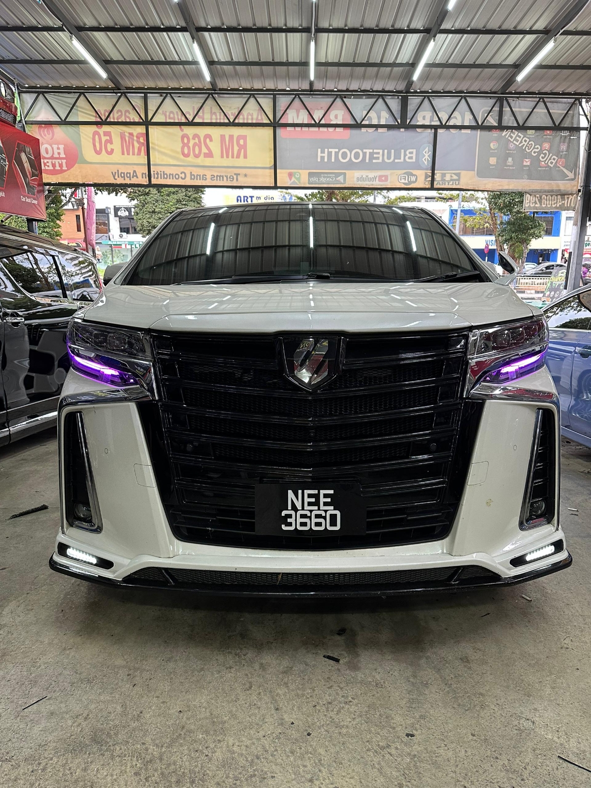 Alphard custom head lamp RGB