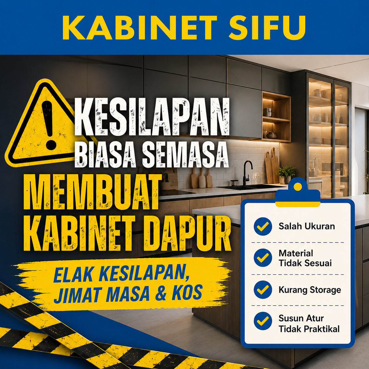 Kesilapan Biasa Semasa Membuat Kabinet Dapur