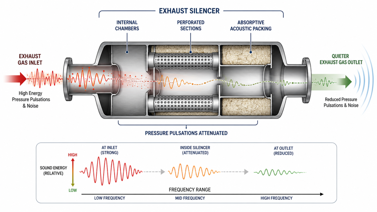 Exhaust Silencer for Generator Selection