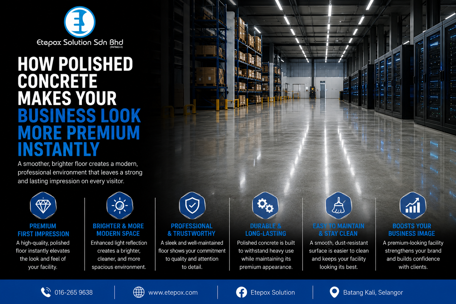 How Polished Concrete Makes Your Business Look More Premium Instantly