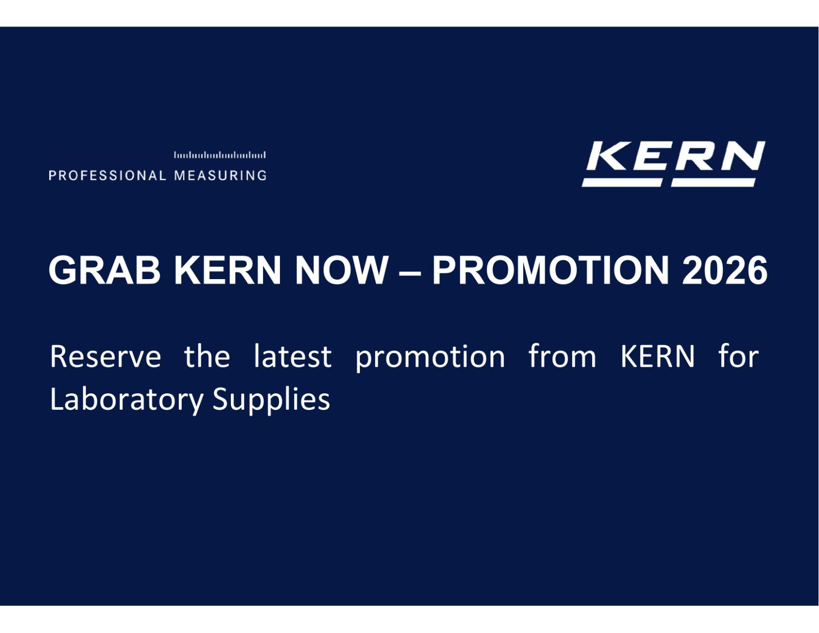 KERN Laboratory Supplies — On Promotion Now!