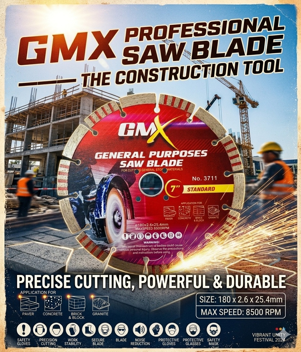 GMX GENERAL PURPOSES SAW BLADE NO.3711 7'' STANDARD