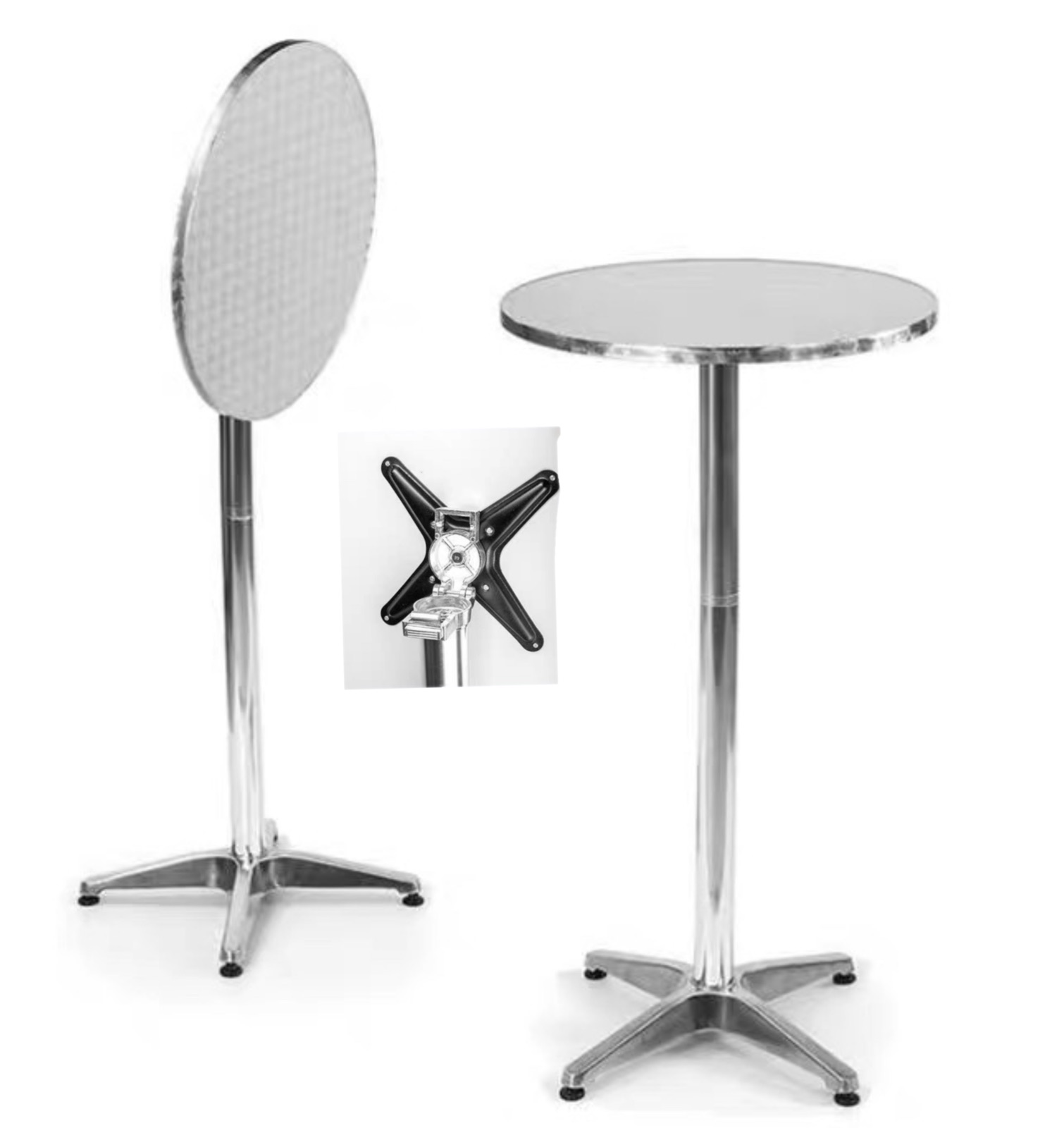 Foldable Alum Bar Table (60mm Dia)