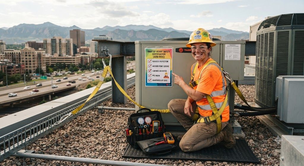 HVAC contractor safety certification height work